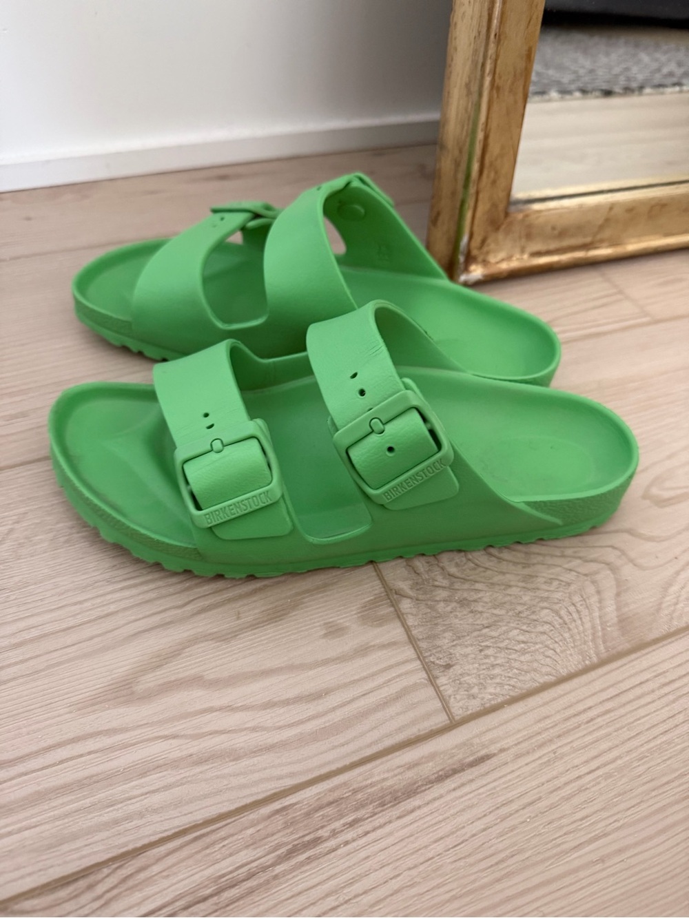 Birkenstock size 39 Green EVA Two-Strap Sandals